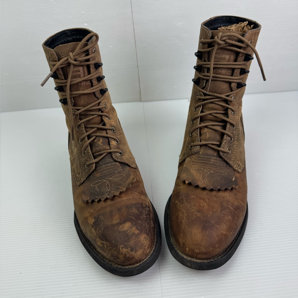Ariat Heritage 32525 Distressed Lace Up Work boots Men’s 8.5D Leather Brown